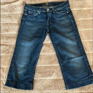 7 for all mankind dojo crop wide legged Jean